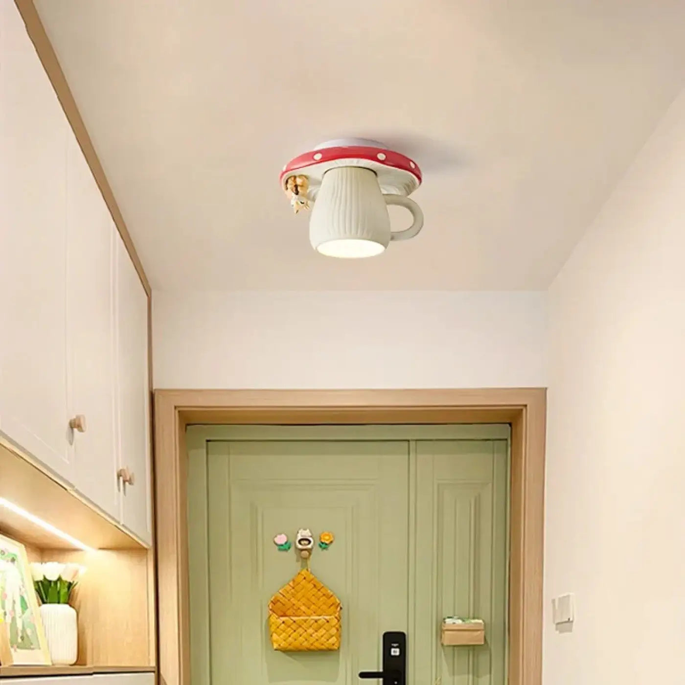 Plafonnier LED tasse fantaisie blanc design | VOTO
