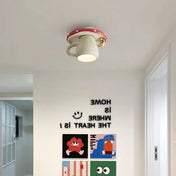 Plafonnier LED tasse fantaisie blanc design | VOTO