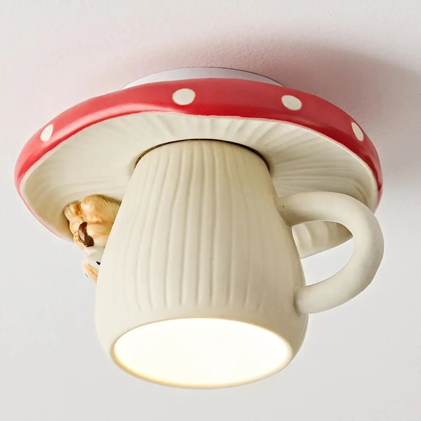 Plafonnier LED tasse fantaisie blanc design | VOTO