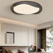 Plafonnier rond effet bois industriel IP65 | BIHON