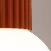 Plafonnier LED rouge ochra design IP44 | KEHE