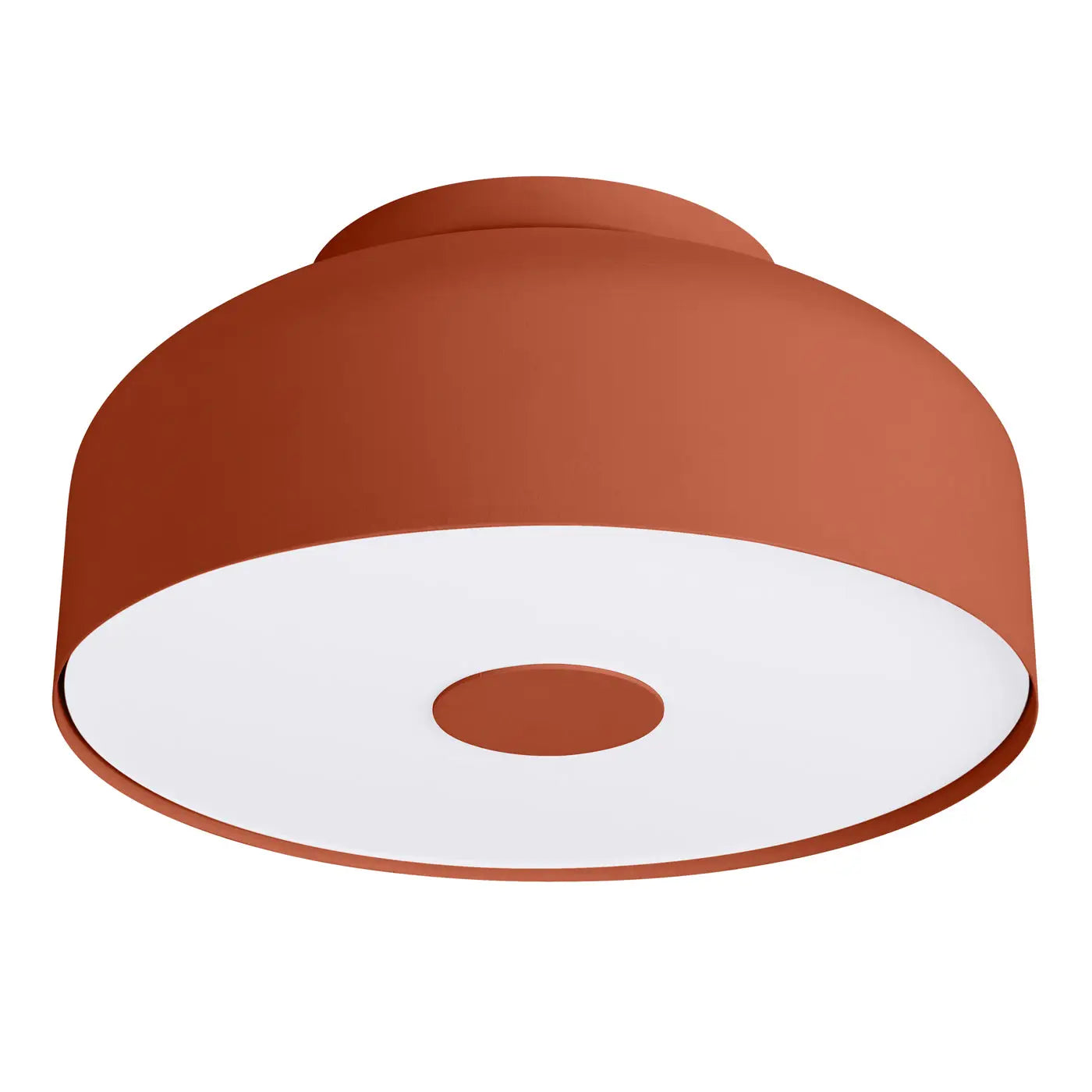 Plafonnier LED rouge ocre moderne | MAGULU