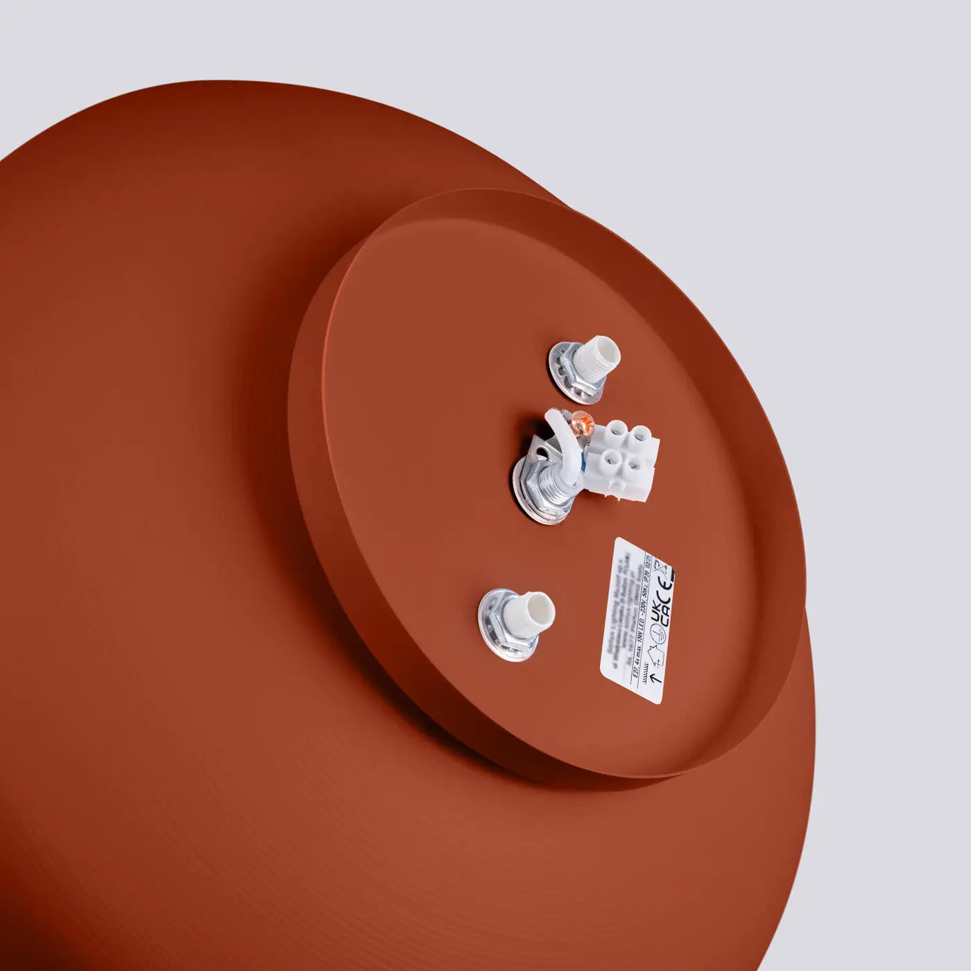 Plafonnier LED rouge ocre moderne | MAGULU