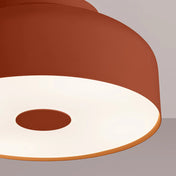 Plafonnier LED rouge ocre moderne | MAGULU