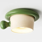 Plafonnier LED tasse céramique design coloré | TAZA
