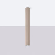 Plafonnier LED taupe minimaliste en aluminium | KABUR