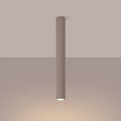 Plafonnier LED taupe minimaliste en aluminium | KABUR