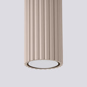 Plafonnier LED taupe minimaliste en aluminium | KABUR