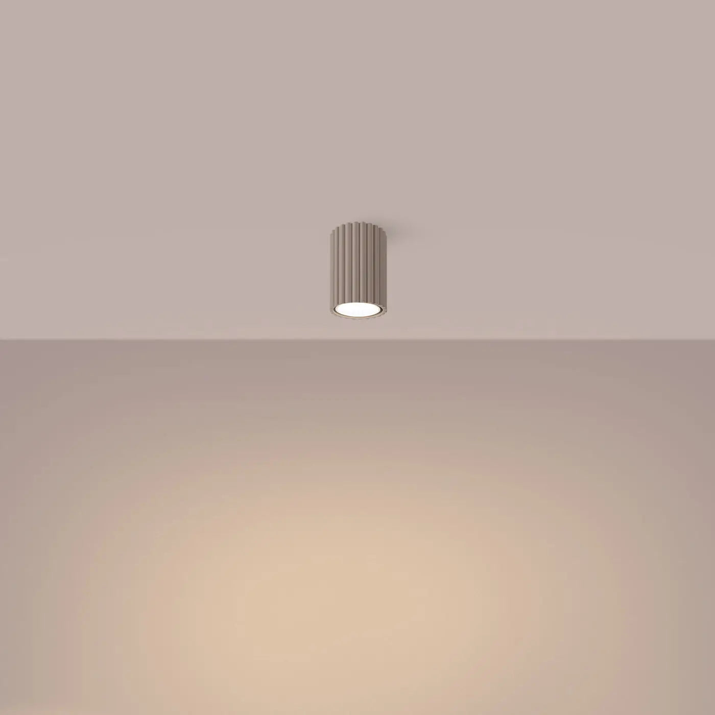 Plafonnier LED taupe scandinave minimaliste | HEHA