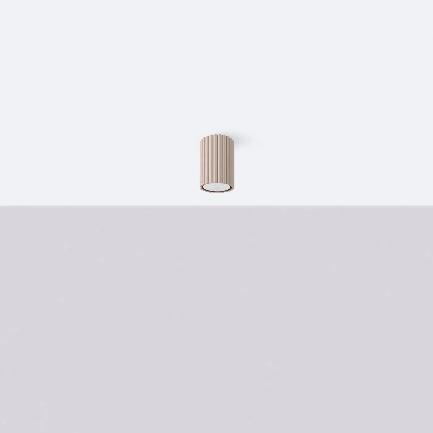 Plafonnier LED taupe scandinave minimaliste | HEHA