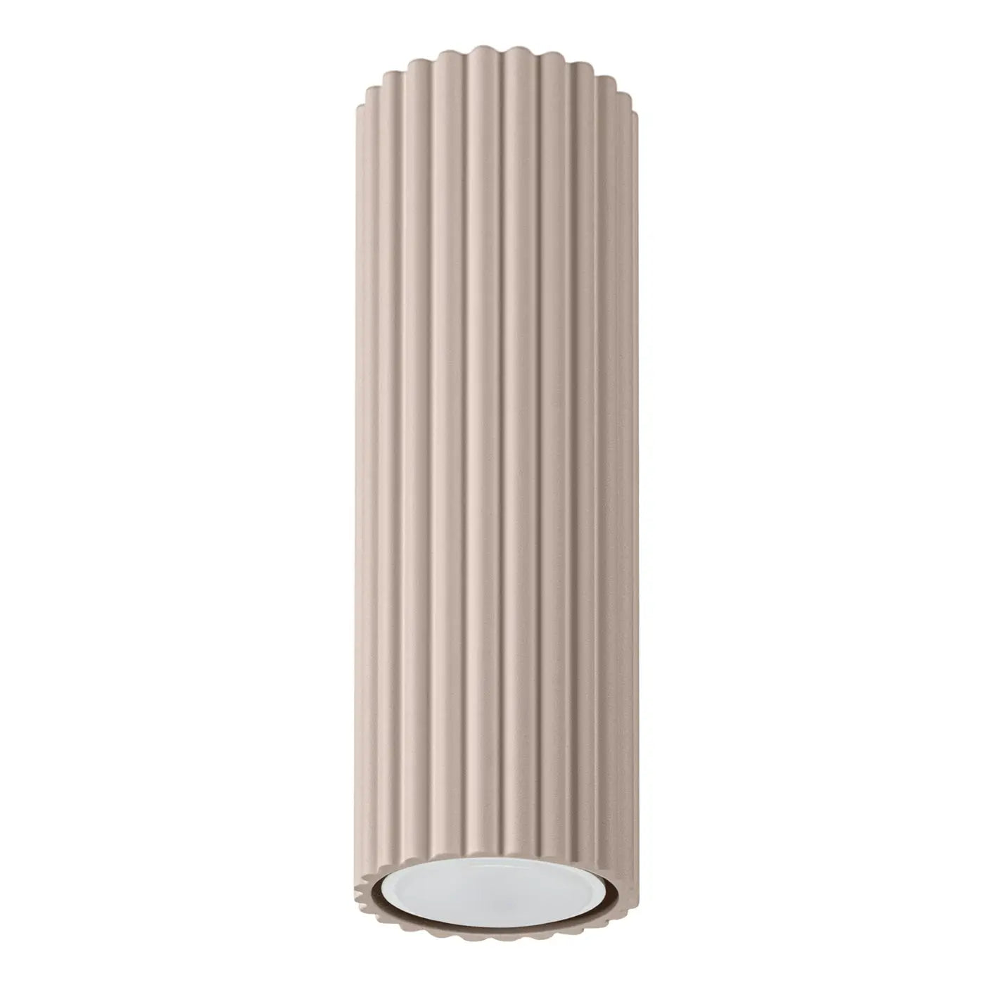 Plafonnier LED taupe aluminium minimaliste | PAMAMU
