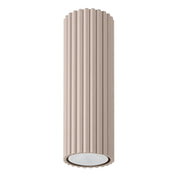 Plafonnier LED taupe aluminium minimaliste | PAMAMU