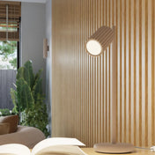 Plafonnier LED taupe aluminium minimaliste | PAMAMU