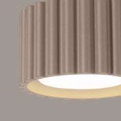 Plafonnier LED taupe aluminium minimaliste | BIGONE