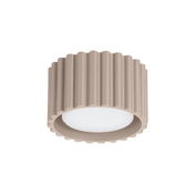 Plafonnier LED taupe aluminium minimaliste | BIGONE