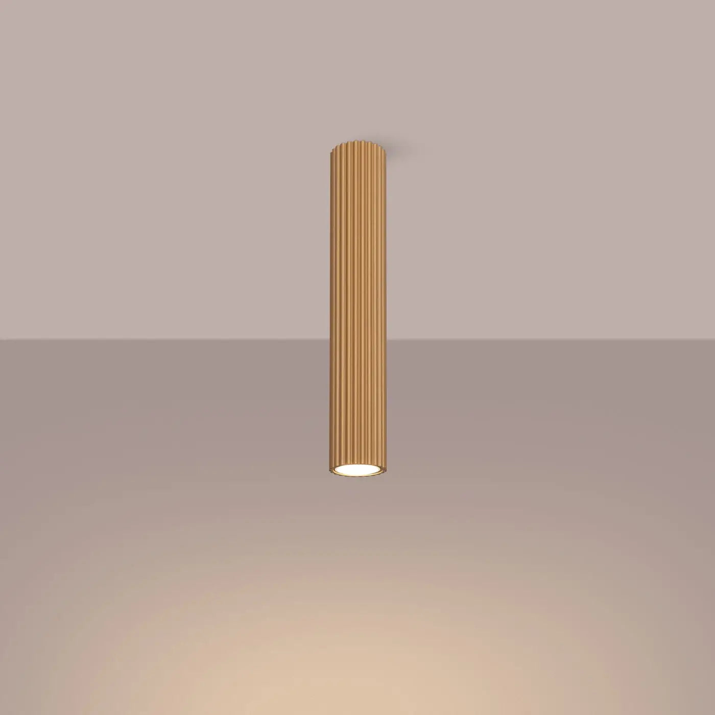 Plafonnier LED or aluminium design moderne | VEKOS