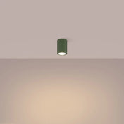 Plafonnier LED vert olive design scandinave | BEDEZI