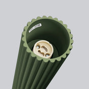 Plafonnier LED vert olive aluminium moderne | TOFOS