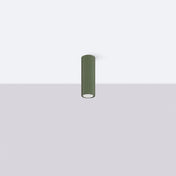 Plafonnier LED vert olive aluminium moderne | TOFOS