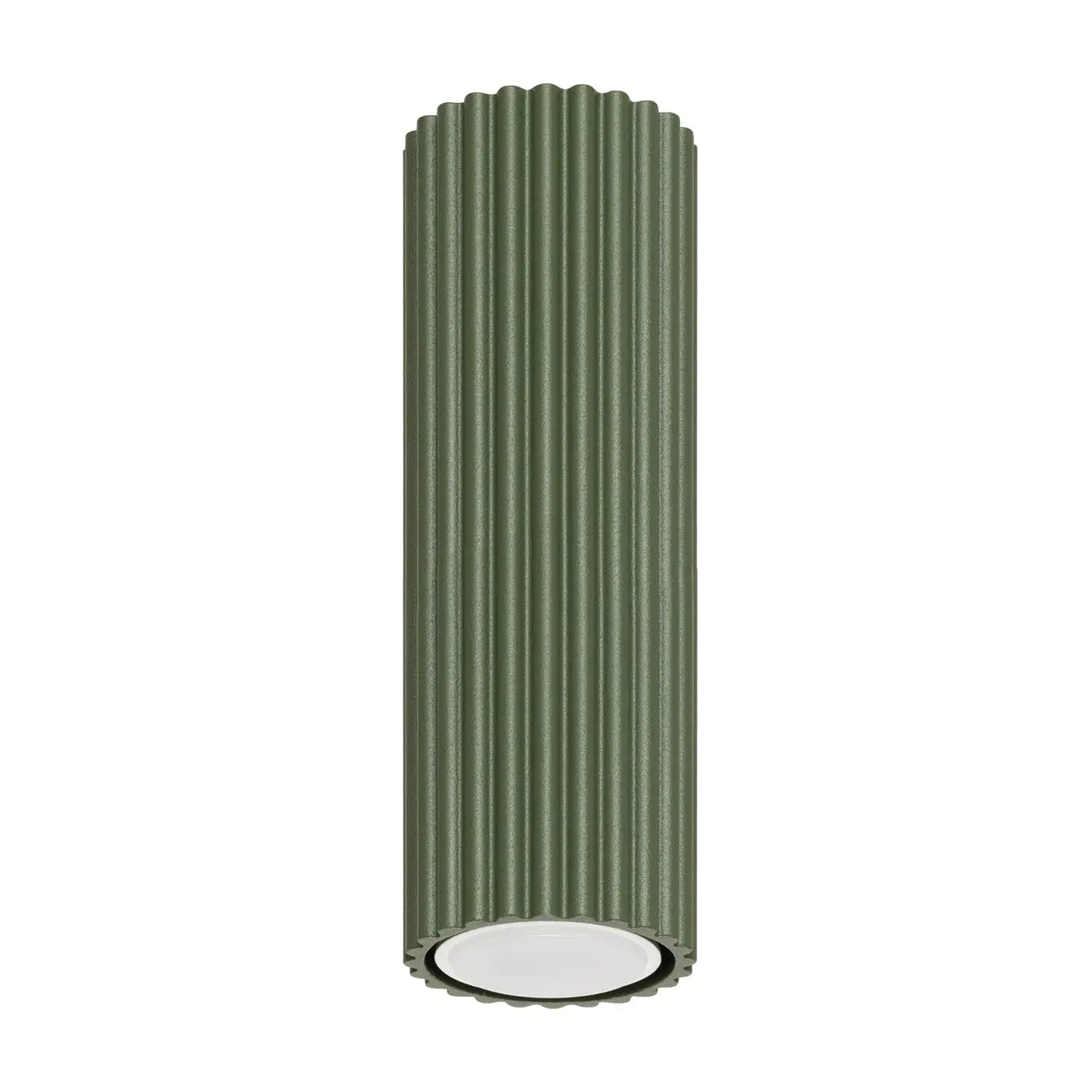 Plafonnier LED vert olive aluminium moderne | TOFOS