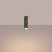 Plafonnier LED vert olive aluminium moderne | TOFOS