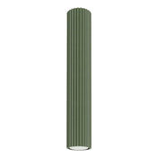 Plafonnier LED vert olive aluminium moderne | KEZALE