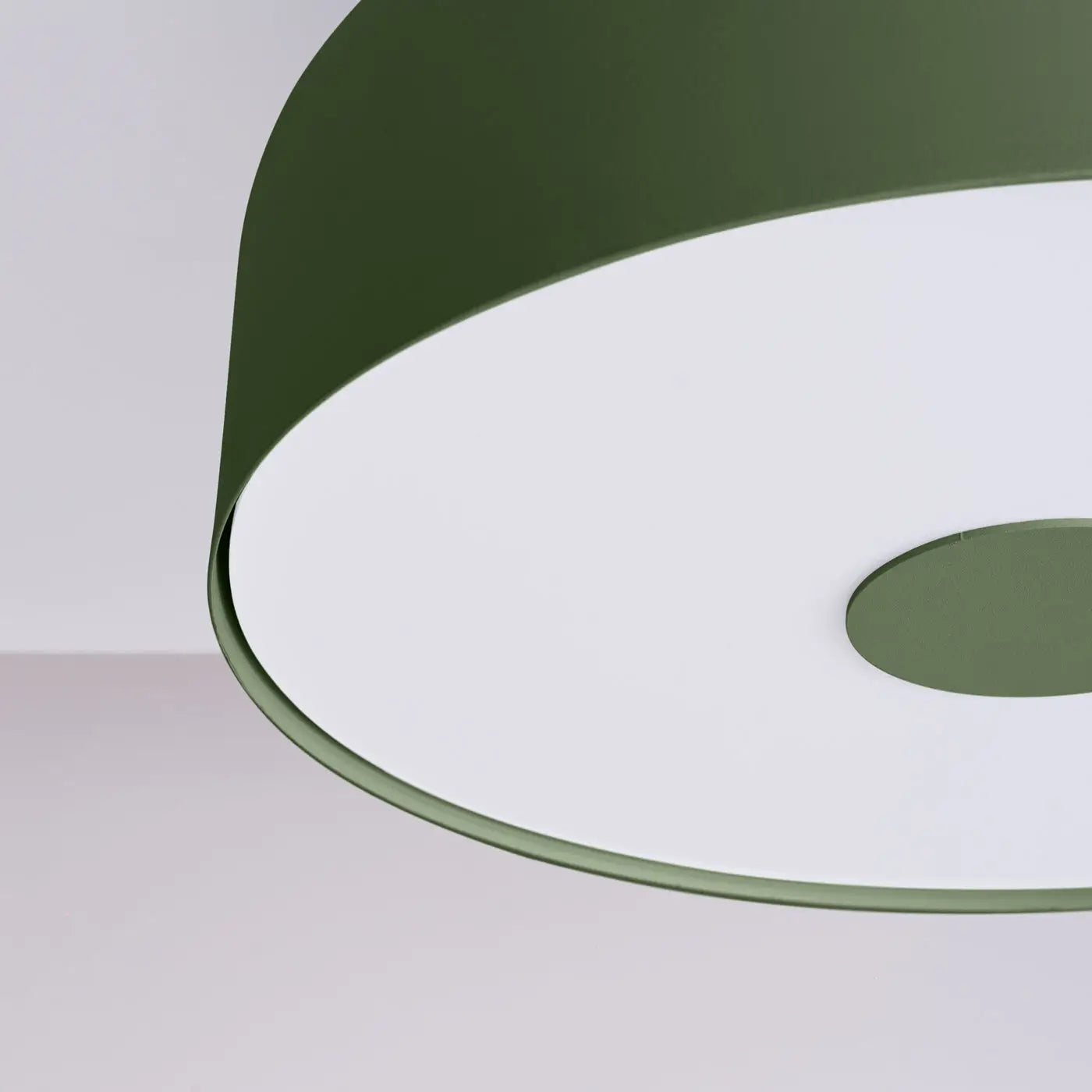 Plafonnier LED vert olive moderne | VUHAR