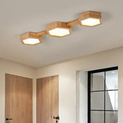 Plafonnier bois beige LED minimaliste | RIBA