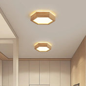 Plafonnier bois beige LED minimaliste | RIBA