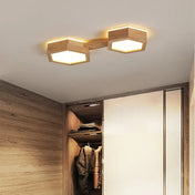 Plafonnier bois beige LED minimaliste | RIBA