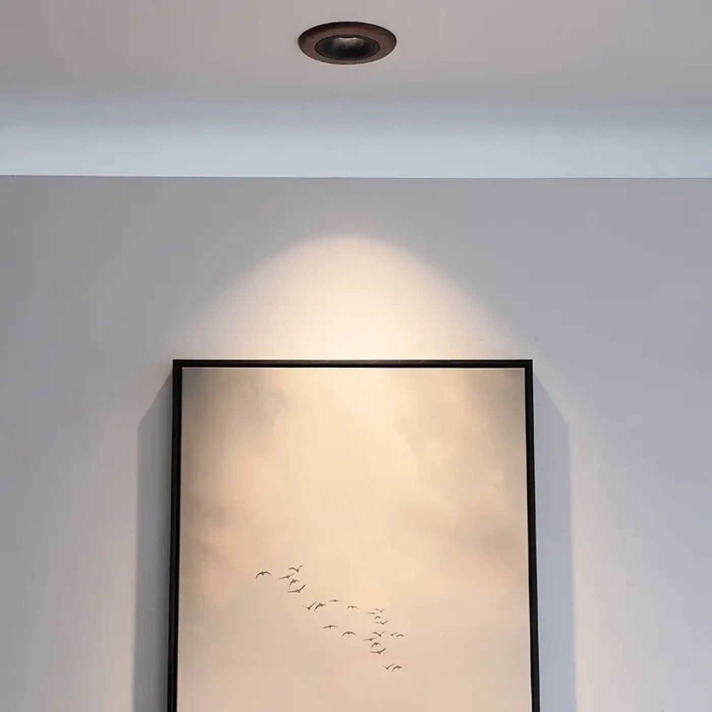 Plafonnier LED bois et aluminium noir | KAKAL