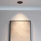 Plafonnier LED bois et aluminium noir | KAKAL