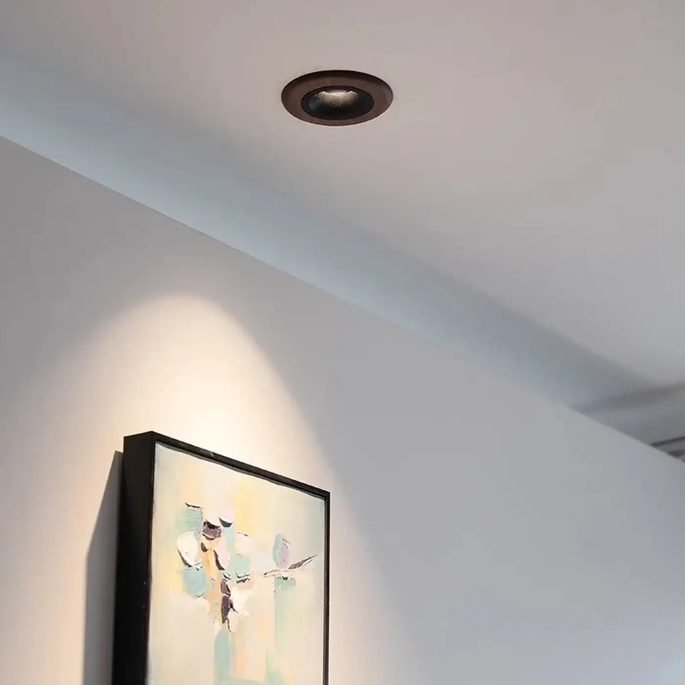 Plafonnier LED bois et aluminium noir | KAKAL