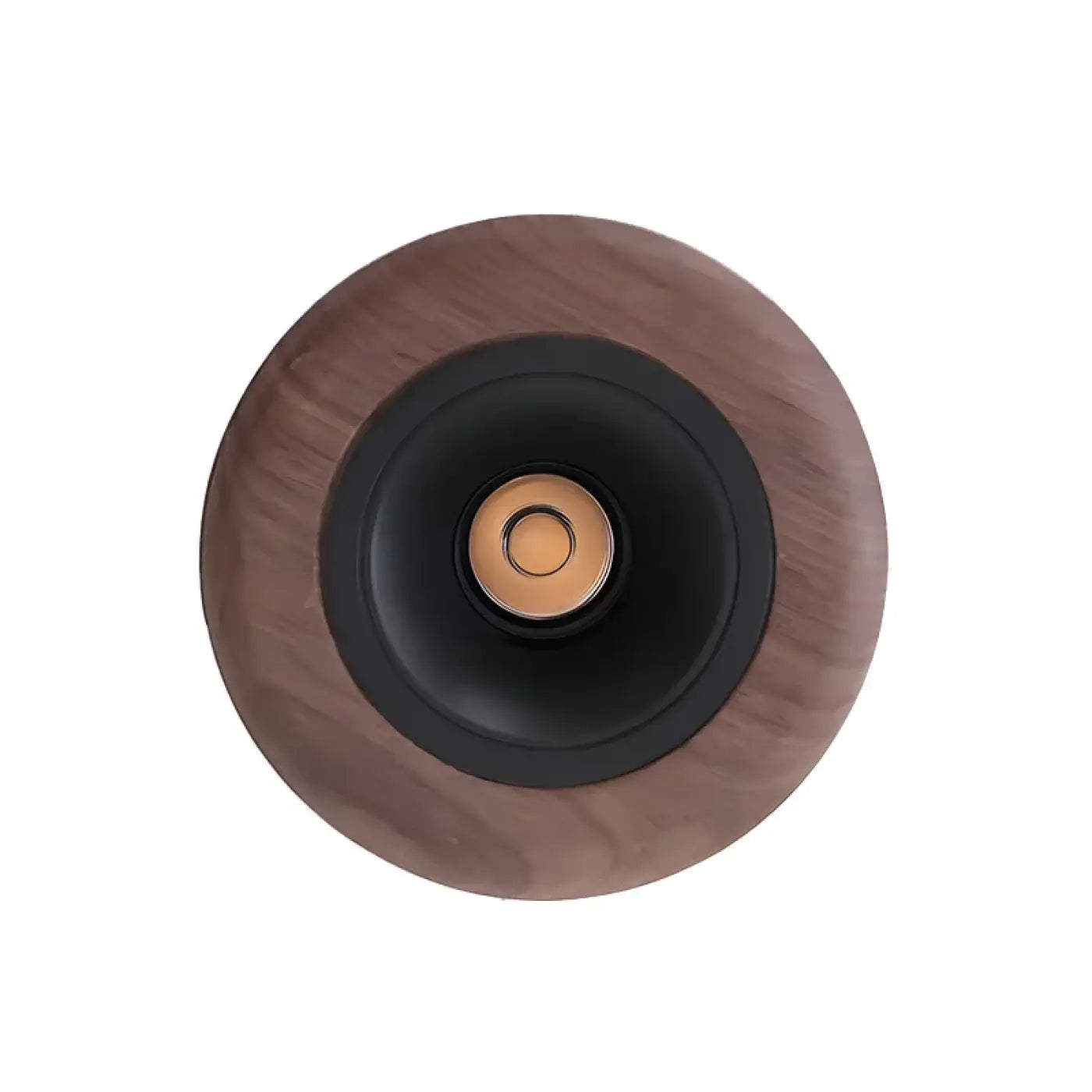 Plafonnier LED bois et aluminium noir | KAKAL