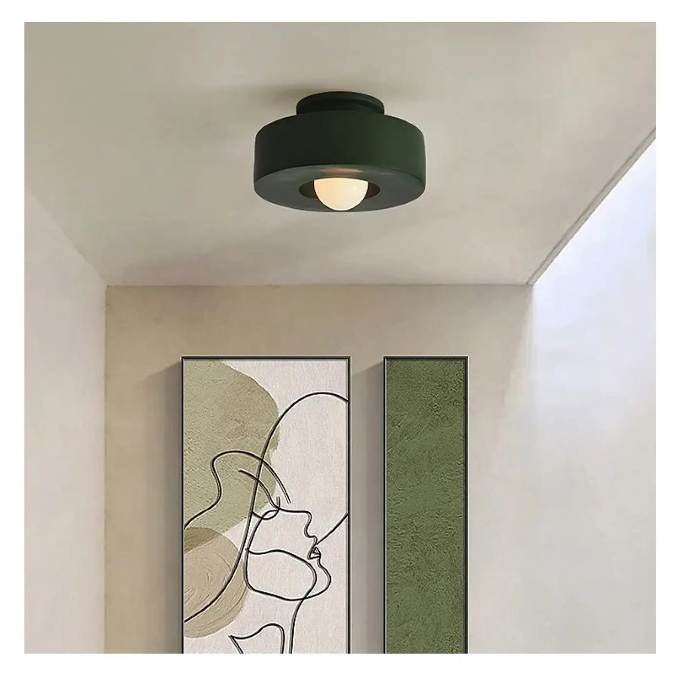 Plafonnier scandinave compact LED IP65 | ZEFAKO