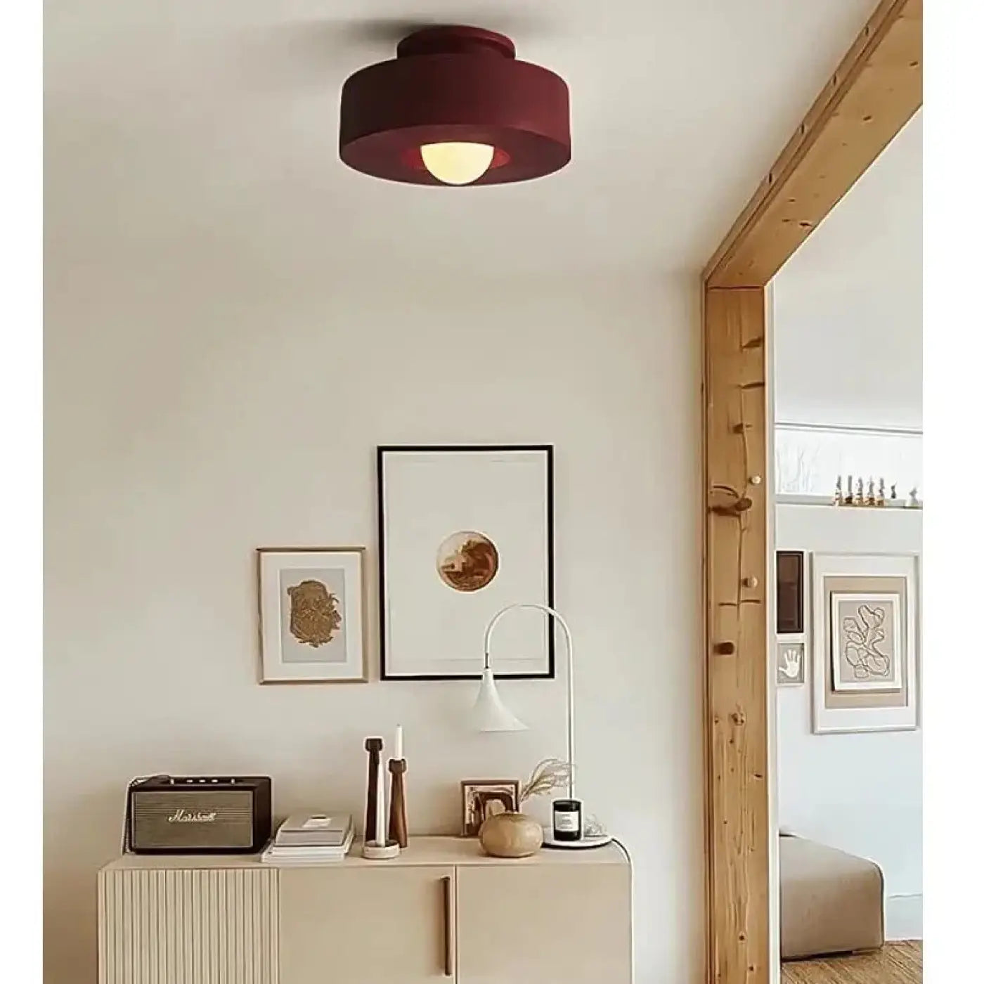 Plafonnier scandinave compact LED IP65 | ZEFAKO