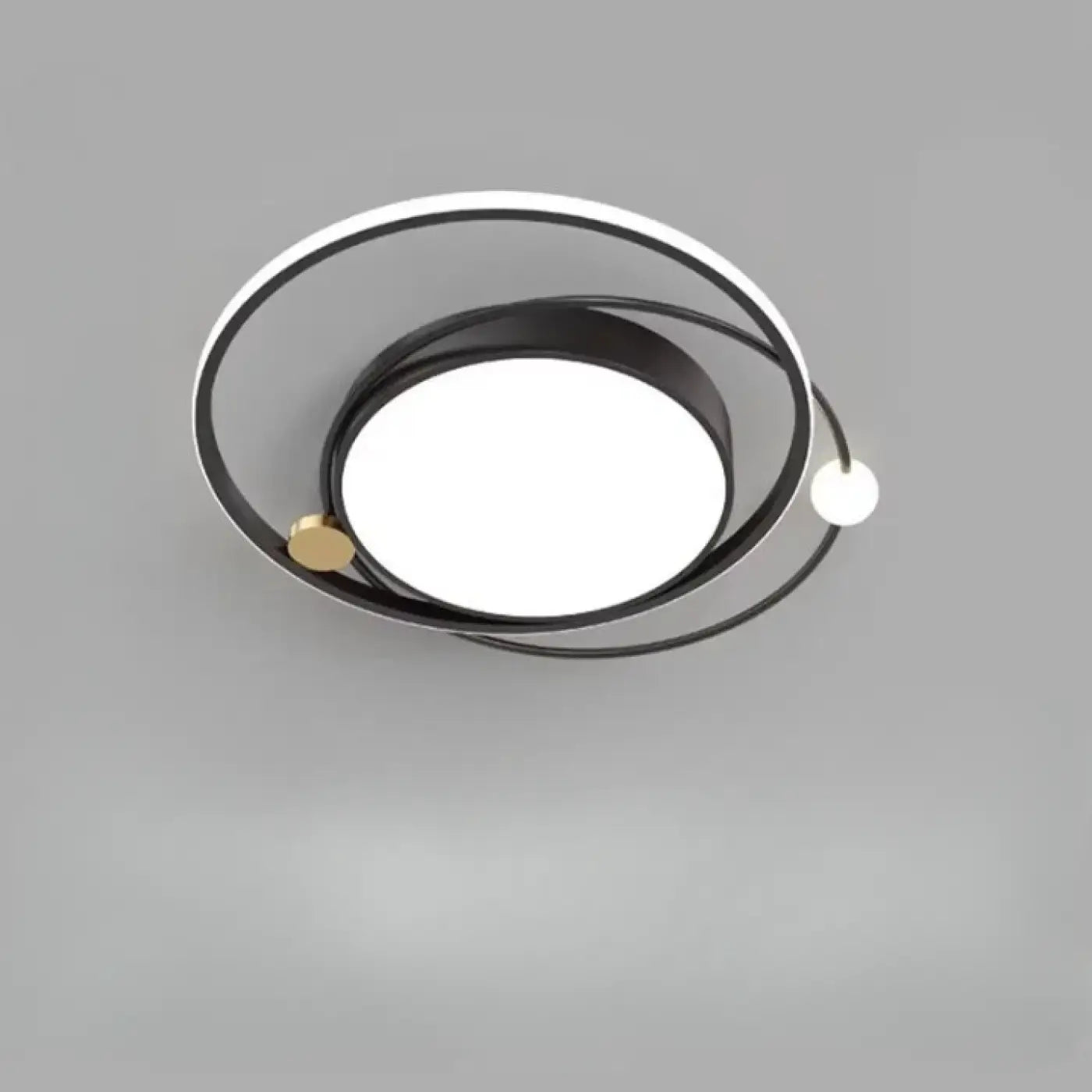 Plafonnier design mouvement doré noir blanc | RESUK