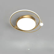 Plafonnier design mouvement doré noir blanc | RESUK