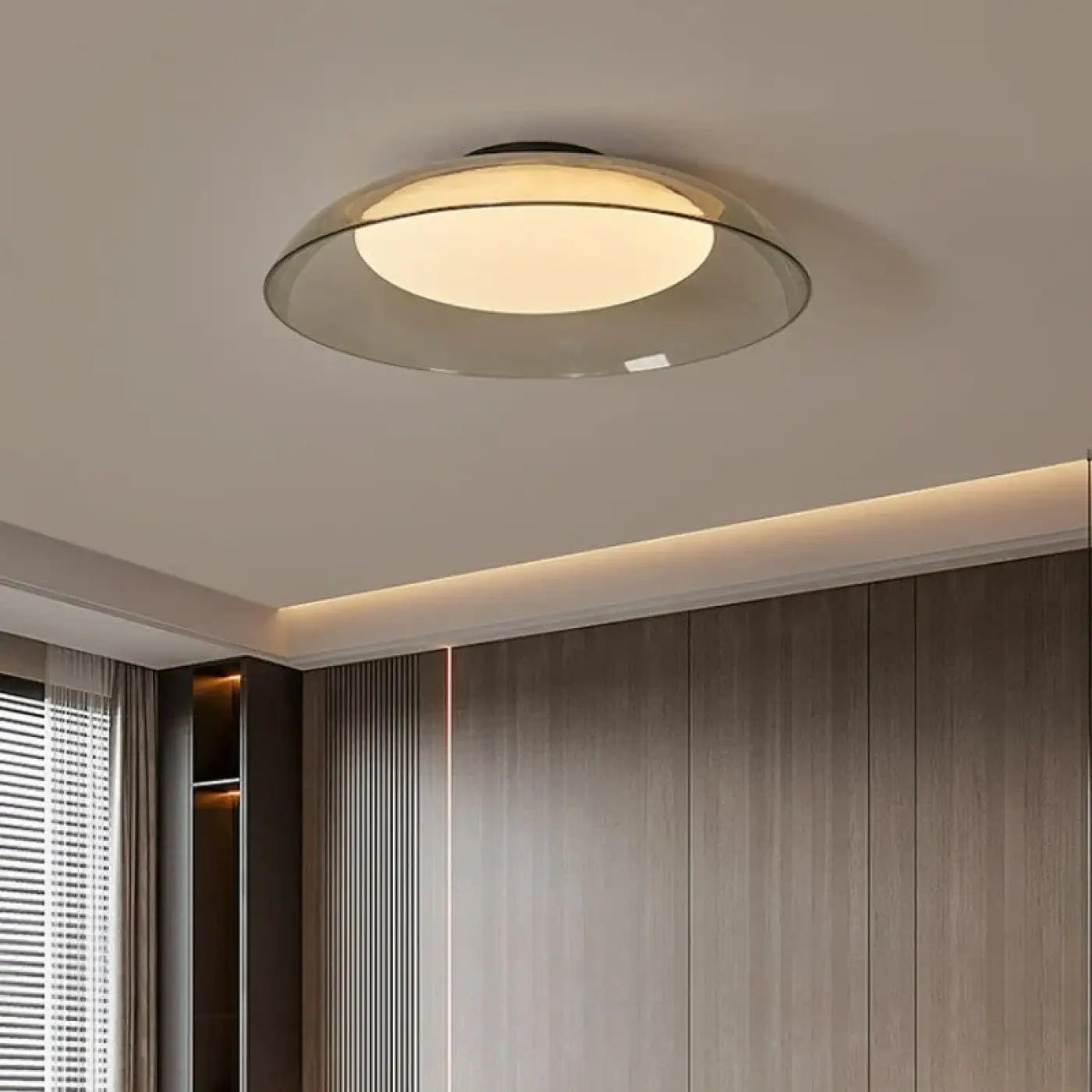 Plafonnier LED noir design minimaliste | NODAR