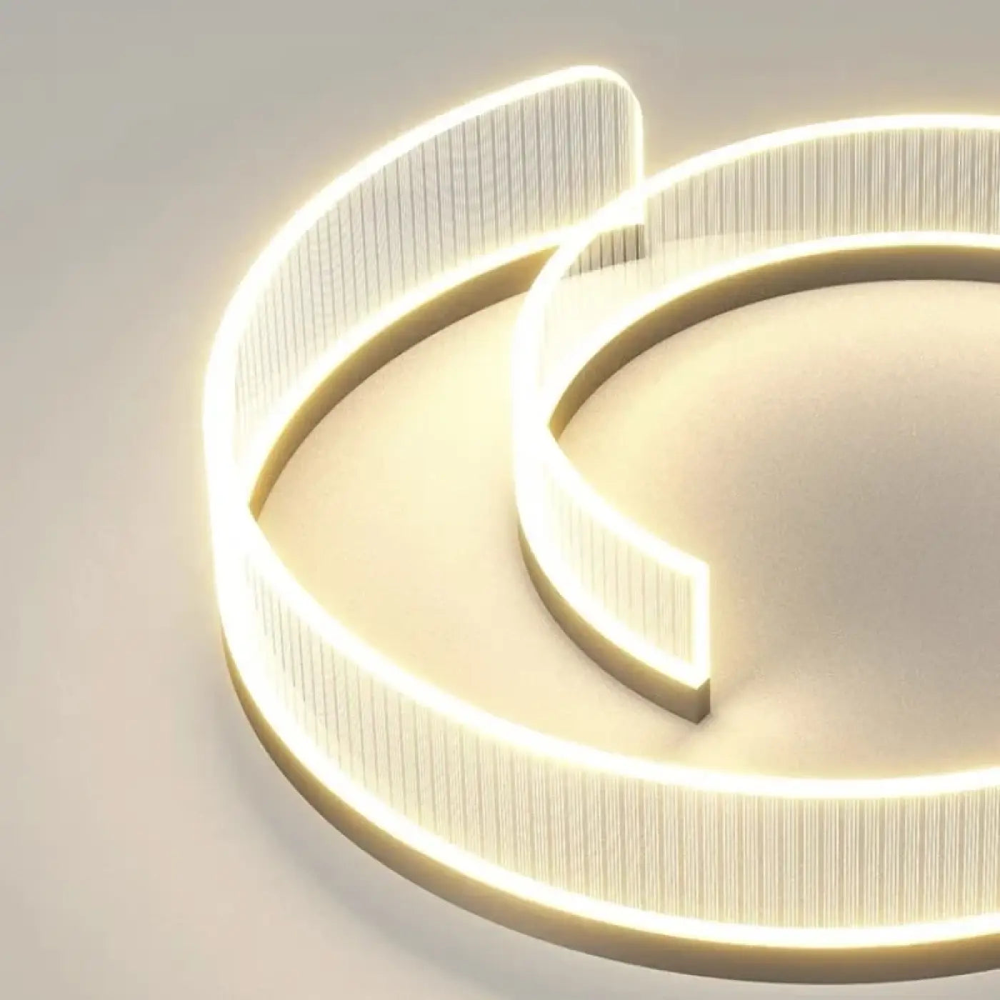 Plafonnier LED circulaire noir et blanc moderne | TULOZE
