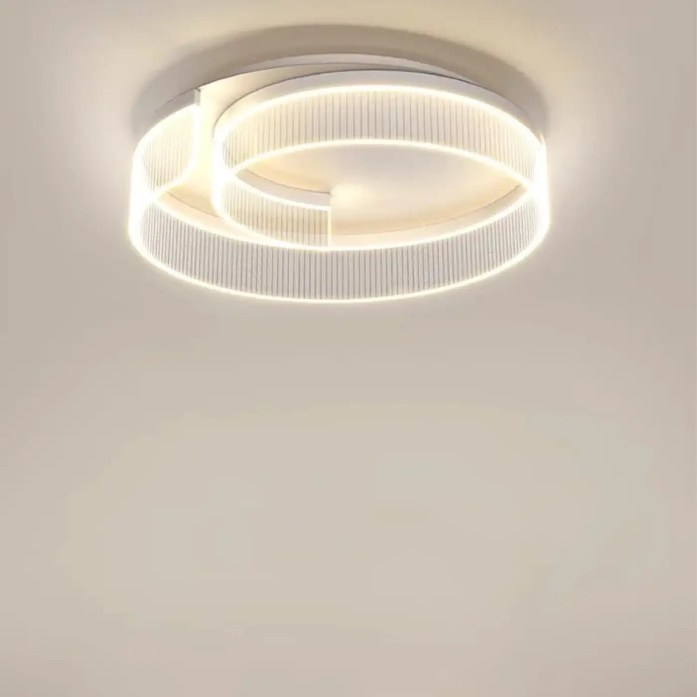 Plafonnier LED circulaire noir et blanc moderne | TULOZE