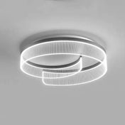 Plafonnier LED circulaire noir et blanc moderne | TULOZE