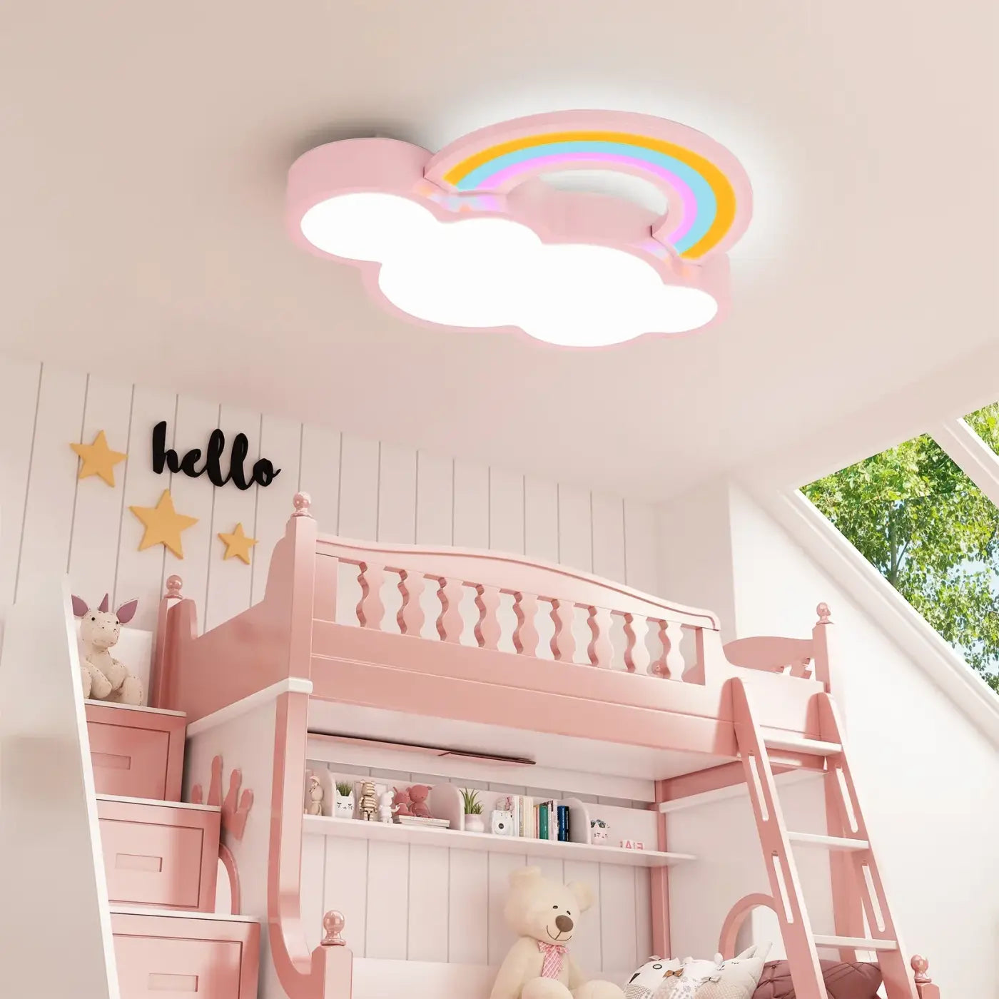 Plafonnier LED arc-en-ciel enfant original | FOSISI