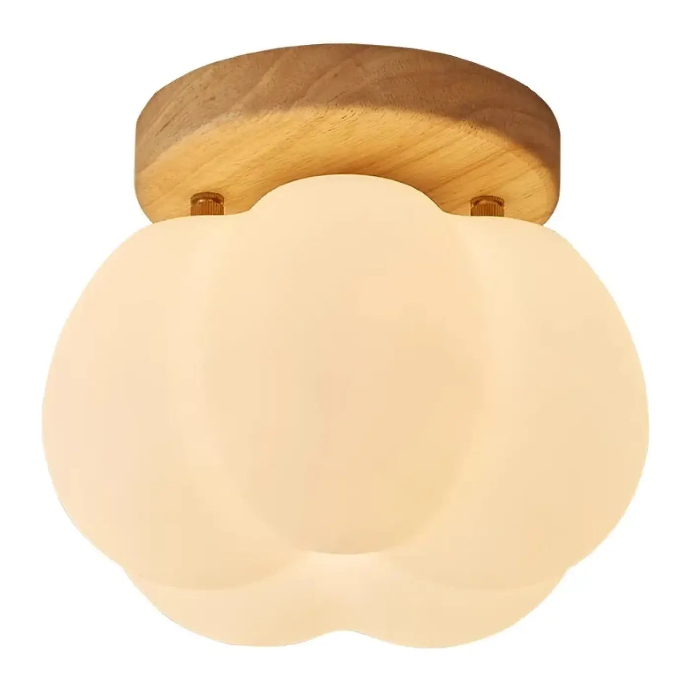 Plafonnier nuage bois et verre scandinave | TOHUBOS