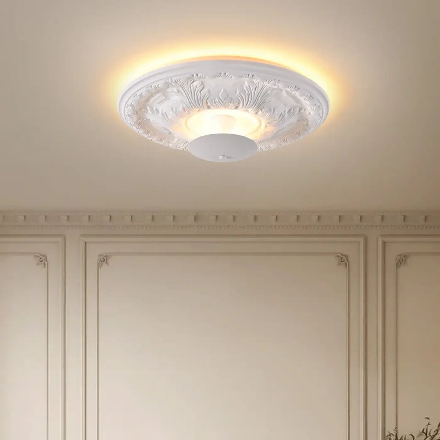 Plafonnier LED blanc rond moderne | VUGO