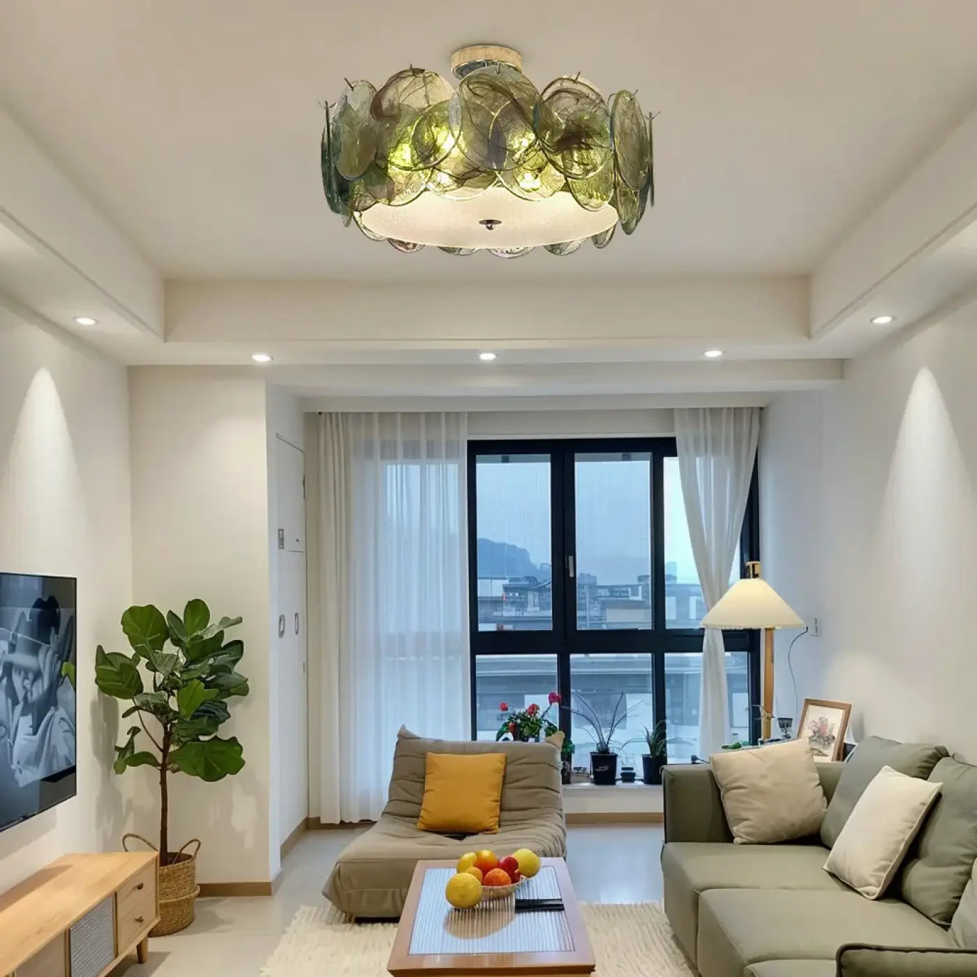 Plafonnier verre art déco design moderne | ZUMO