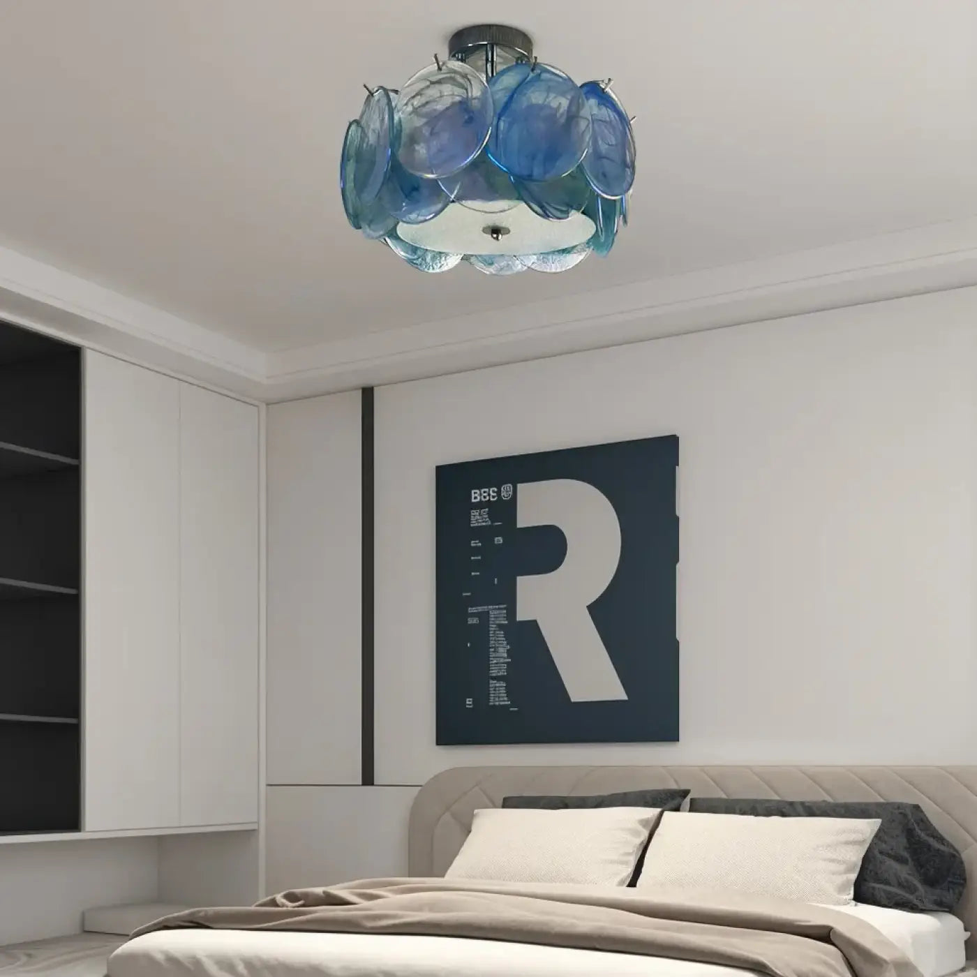 Plafonnier verre art déco design moderne | ZUMO