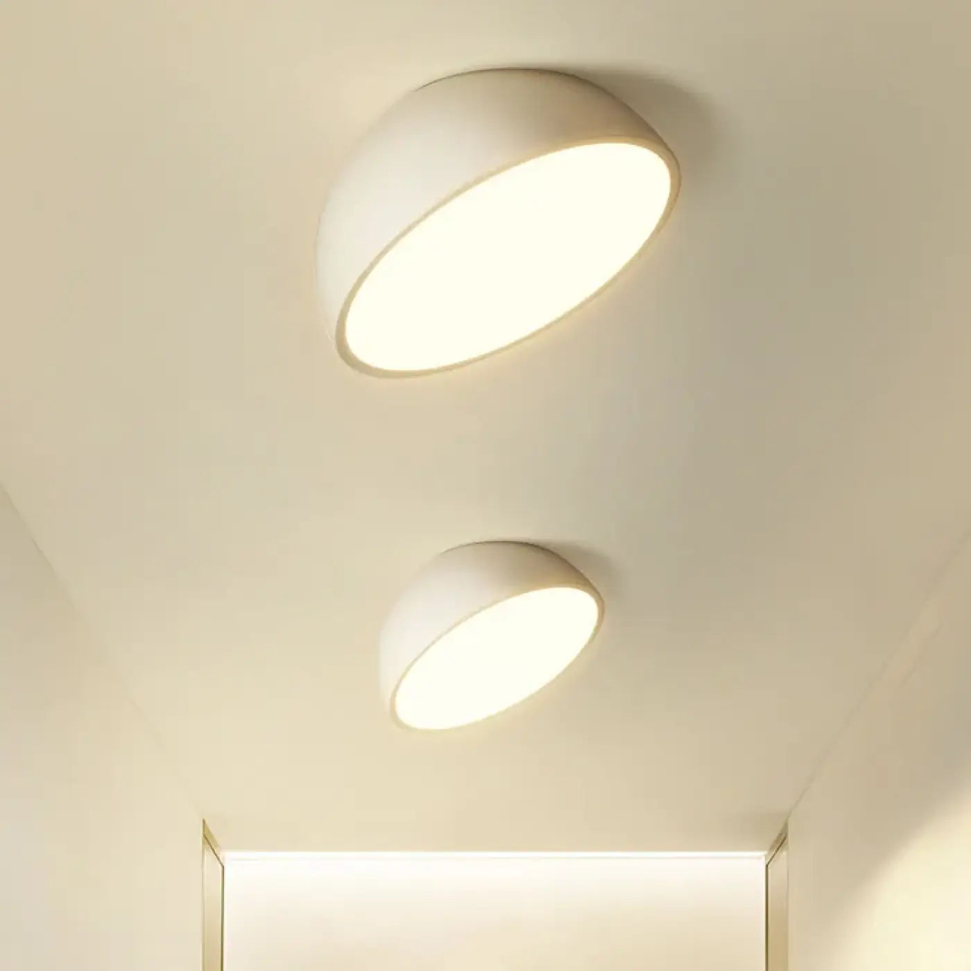 Plafonnier demi-sphère LED art déco | HIDOHAK