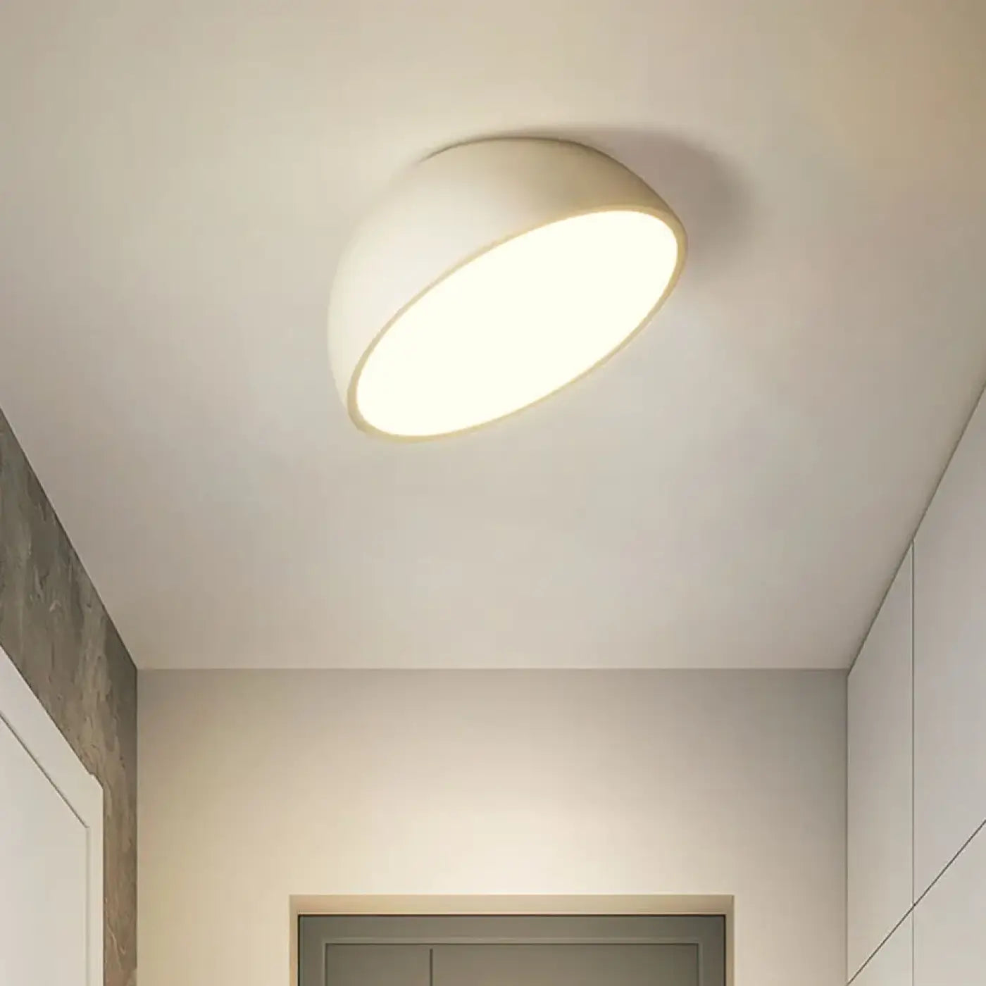 Plafonnier demi-sphère LED art déco | HIDOHAK
