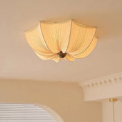 Plafonnier LED tissu et bois design dimmable | HISIZA